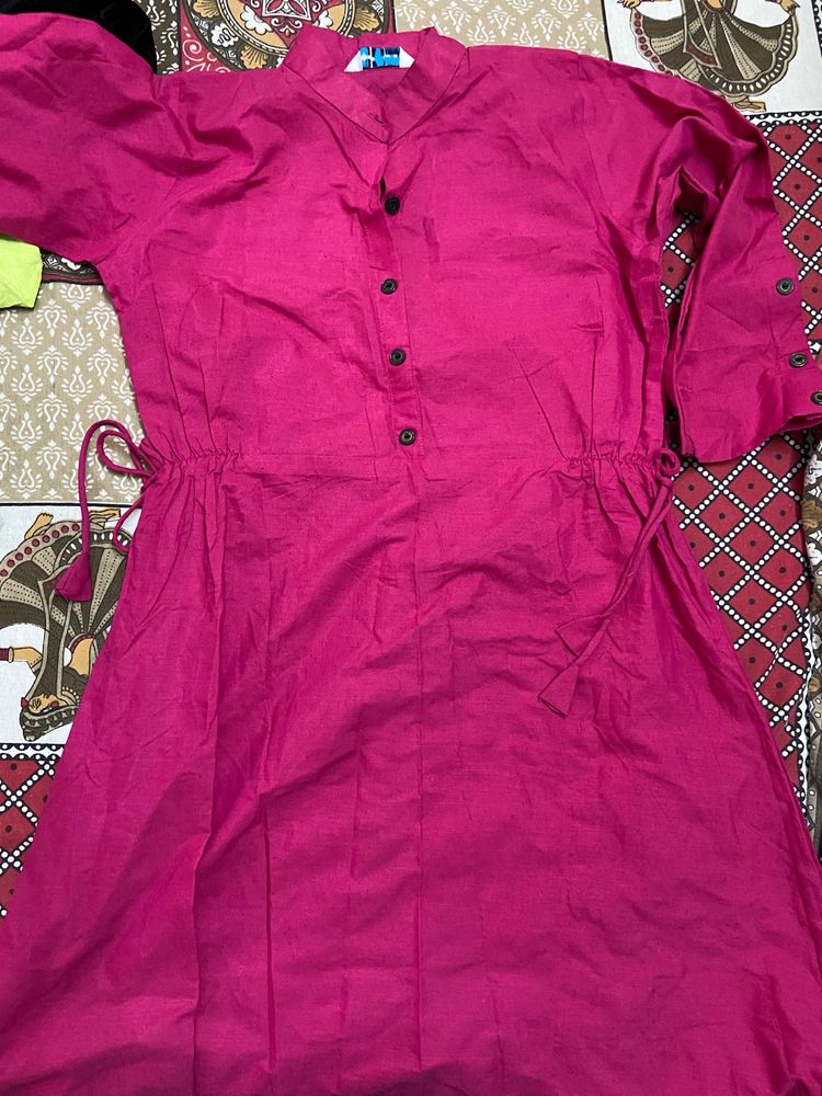 Pink Party Wear Kurti