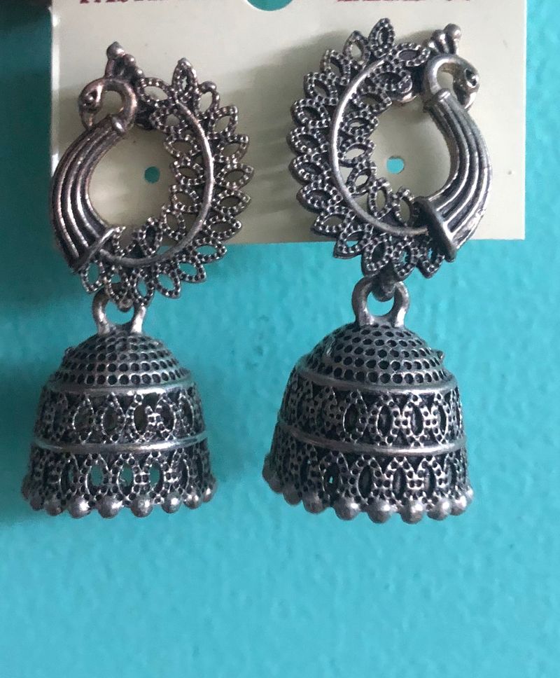 Peacock Jhumka