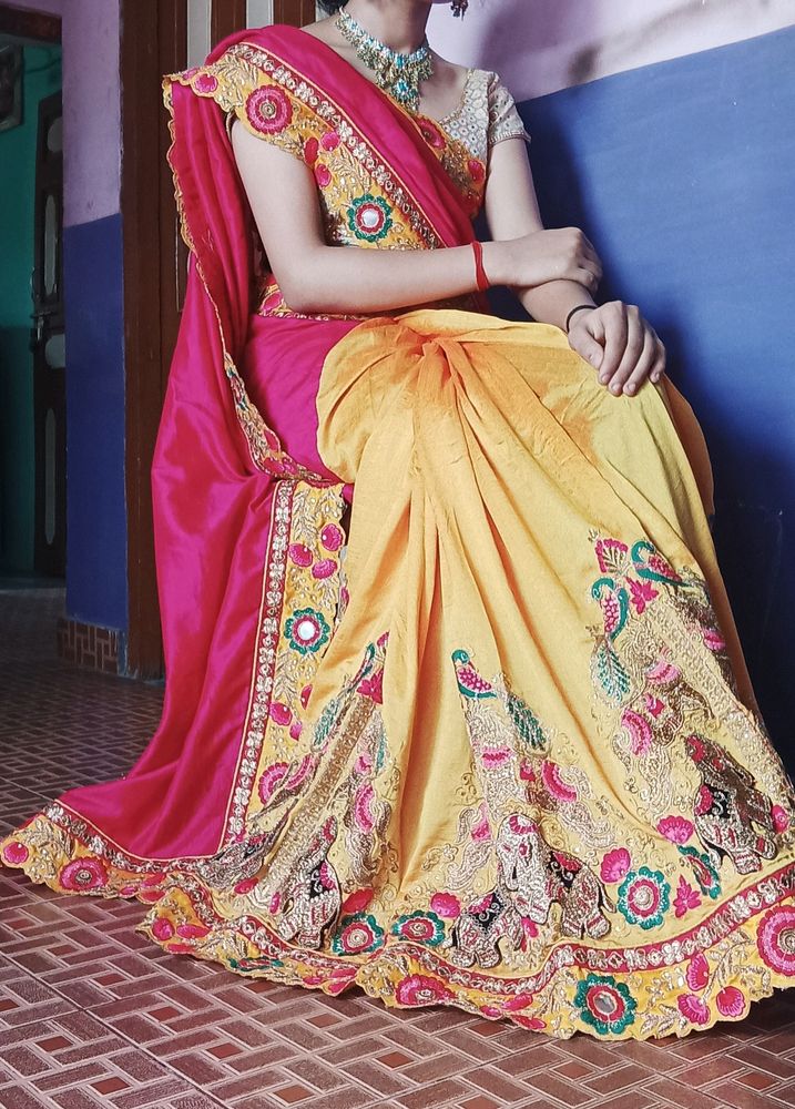 Saree Multicolour Wedding Wear