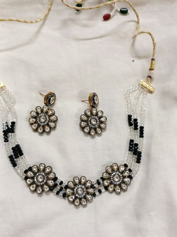 Brand New Set Kundan With Ad Diamond