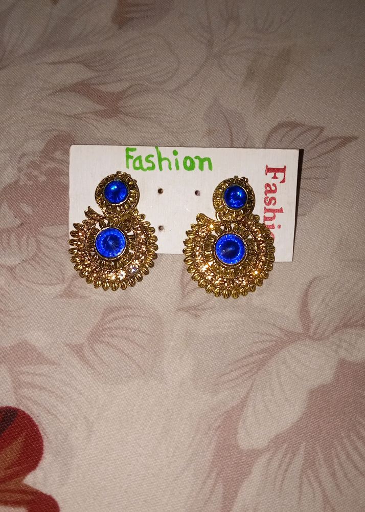 Earrings With Stone.