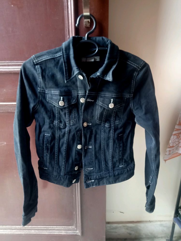 H&M Black Denim Jacket