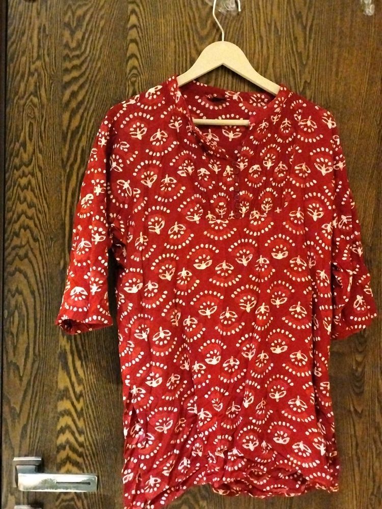 Red Short Kurti