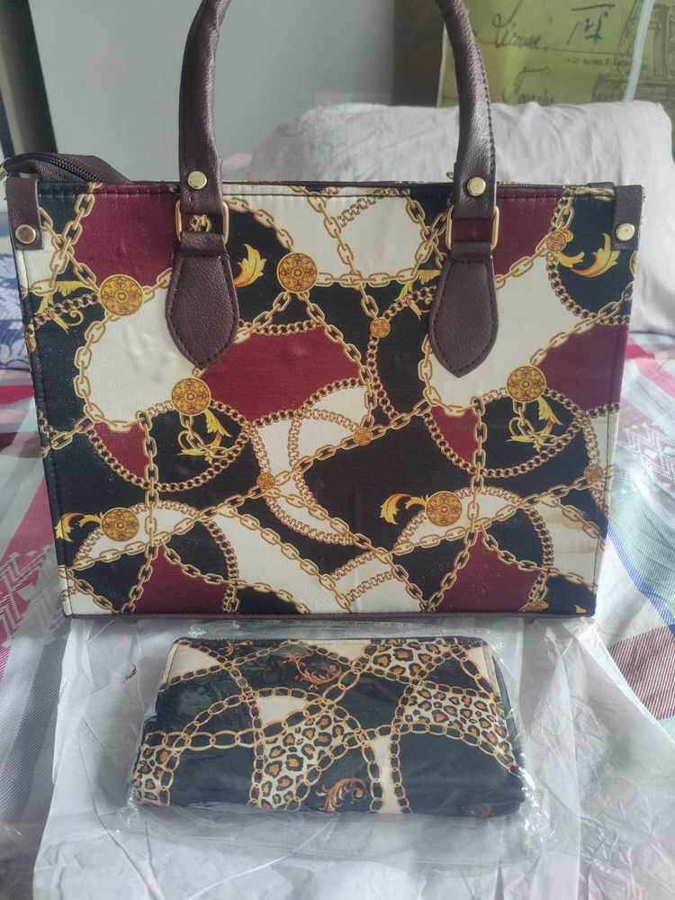 SABYASACHI 2PC COMBO TOTE+ WALLET