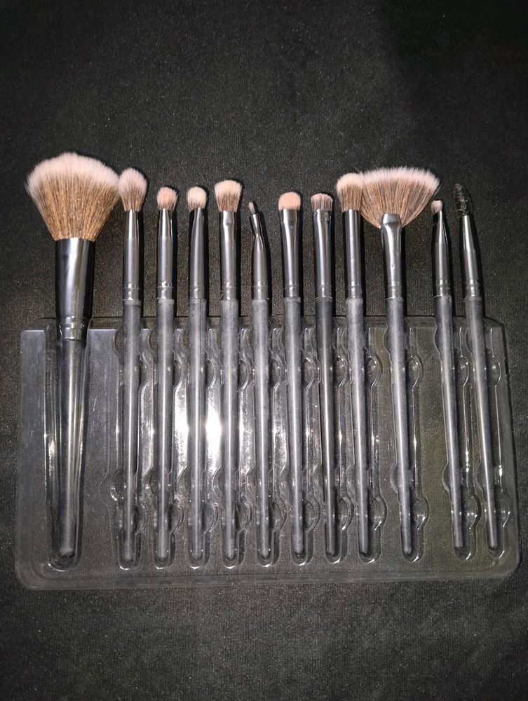 Makeup Brush Set Of 12 Brushes + Free Gift