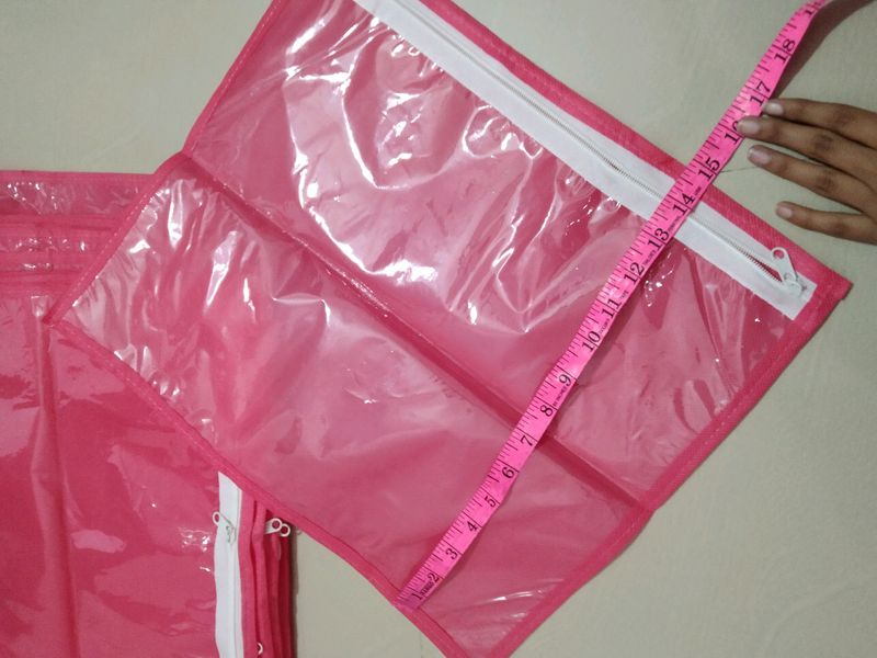 Piece Of 6 Pink Saree Covers