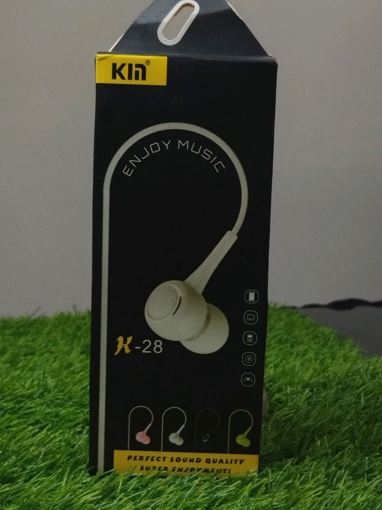 Headphone With Mic (White)