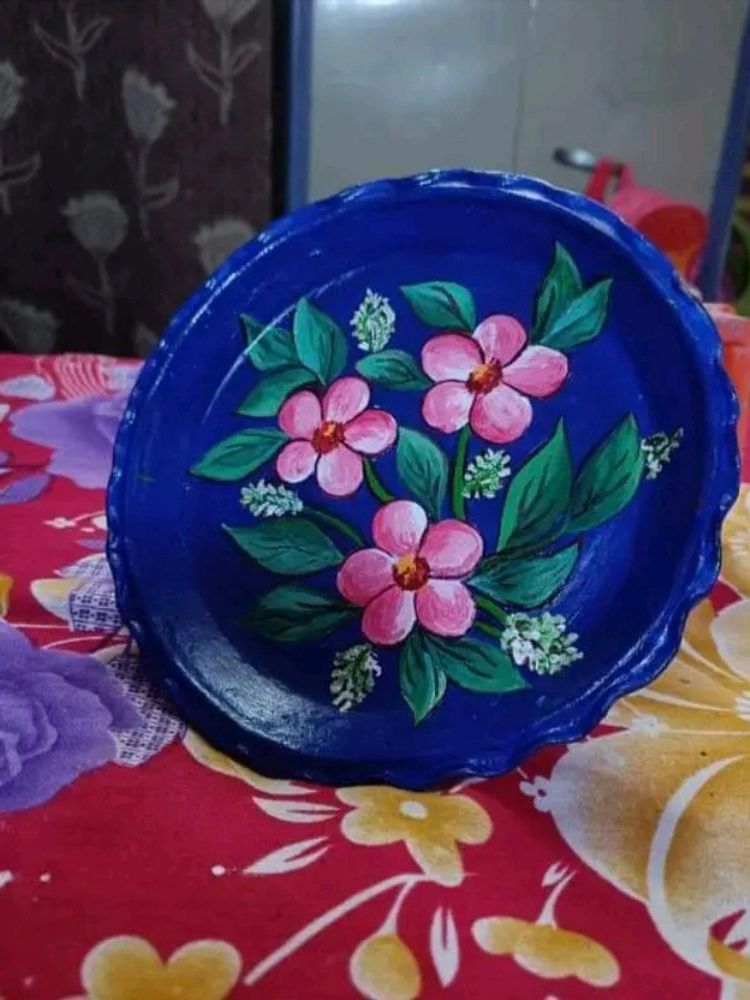 Painting On Clay Plate