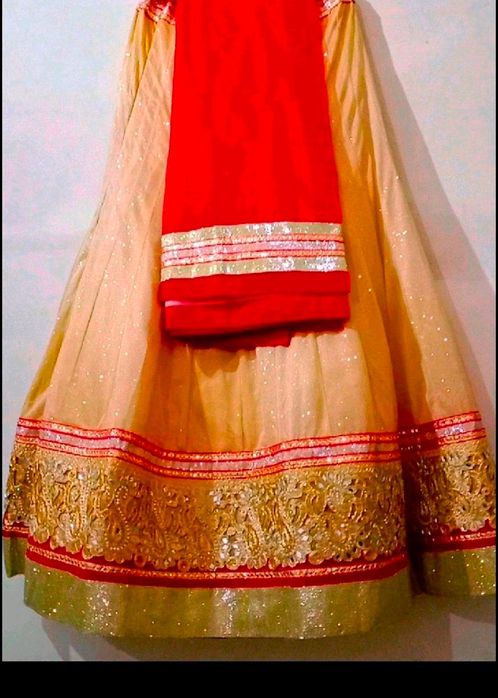 New Lehnga Red and😍golden