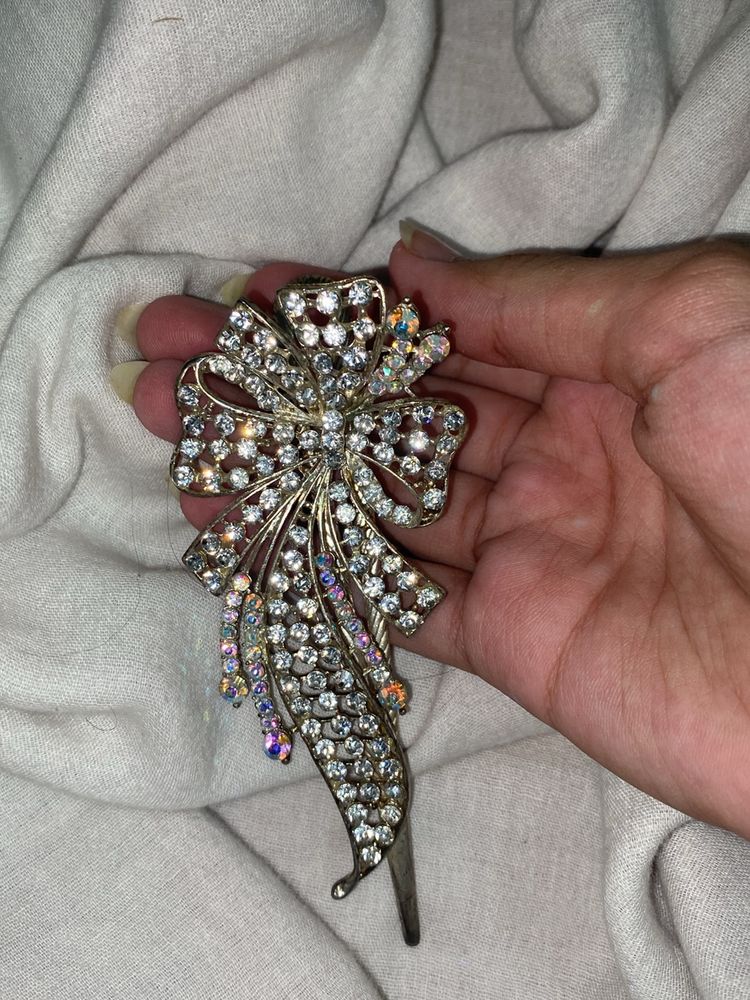 Gorgeous Hair Clip With Rhinestones From Shimla