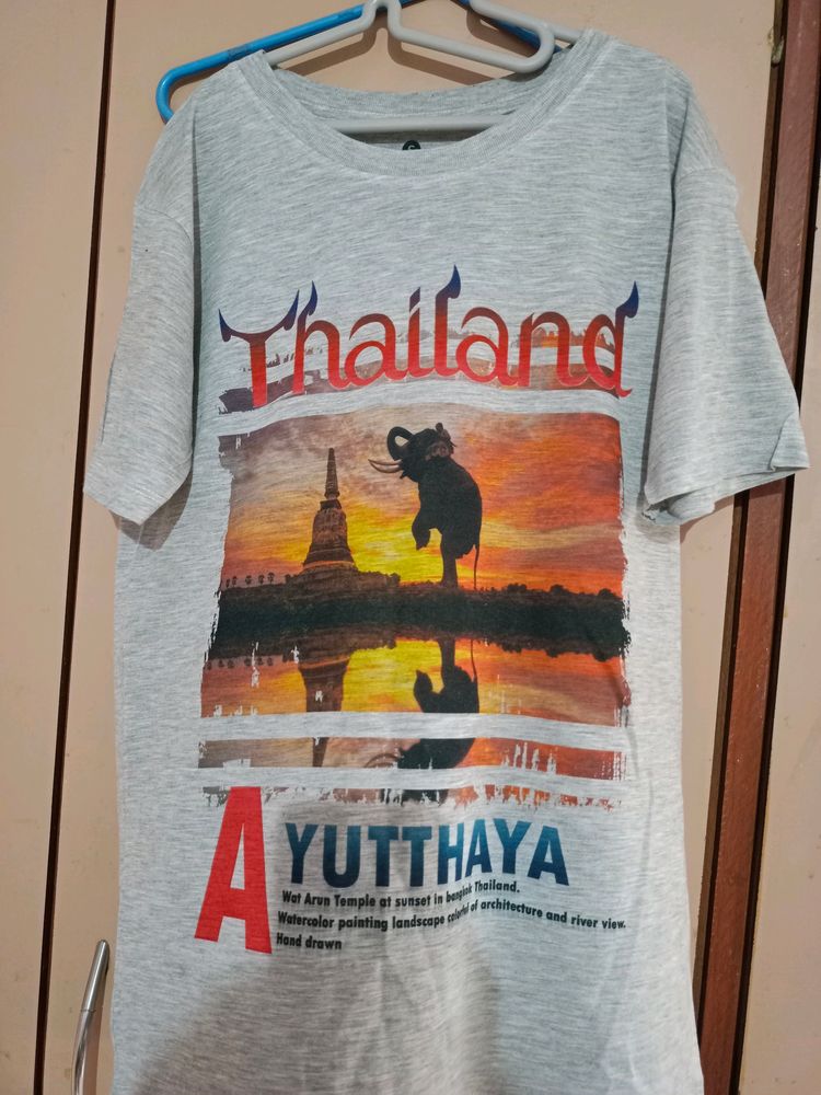 Grey T-shirt.. Important From Thailand.