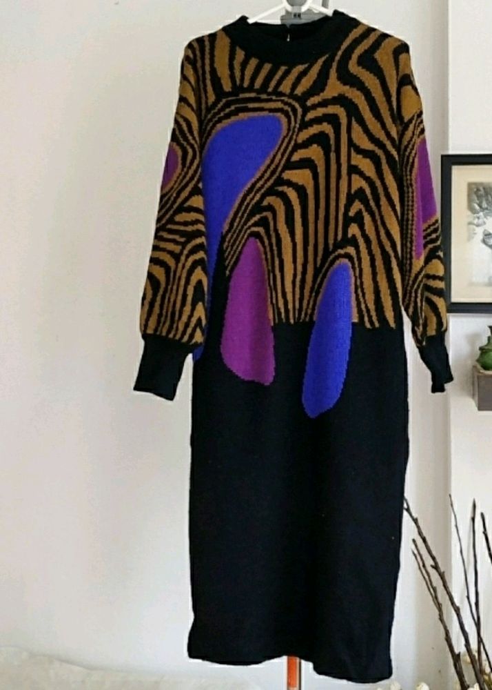 80s Vintage  Sweater Dress