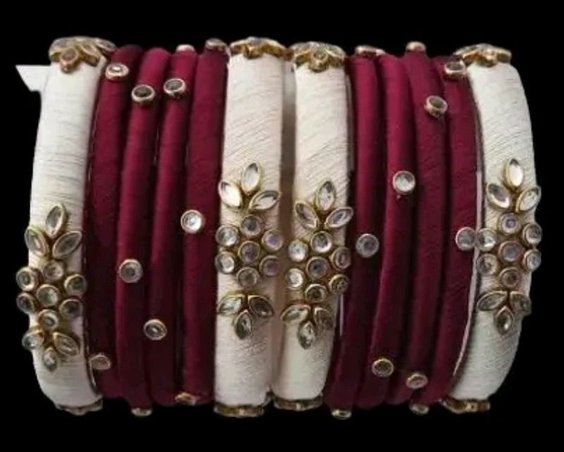 12 Kundan Bangles