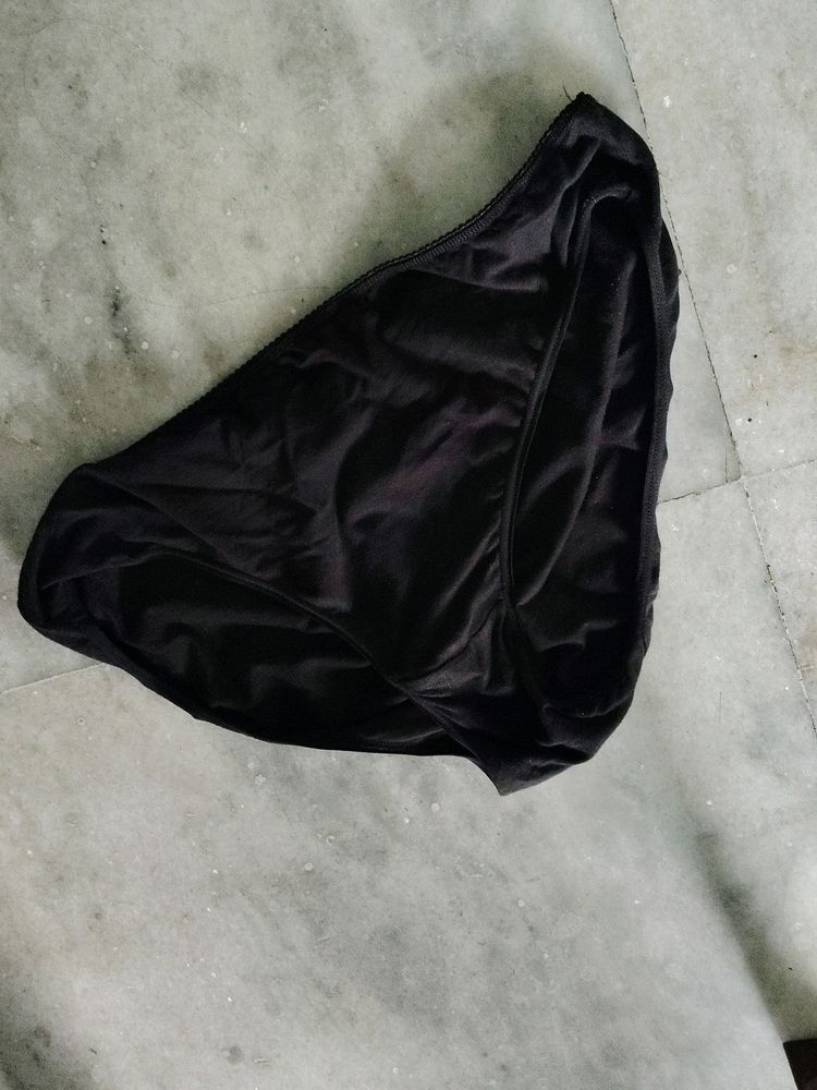 Black Cotton Panty