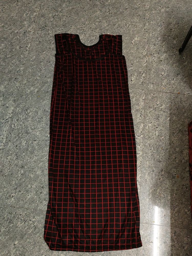 Women Nighty ( Black , Red )