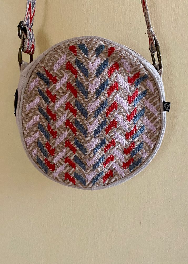 Round Printed Sling Bag