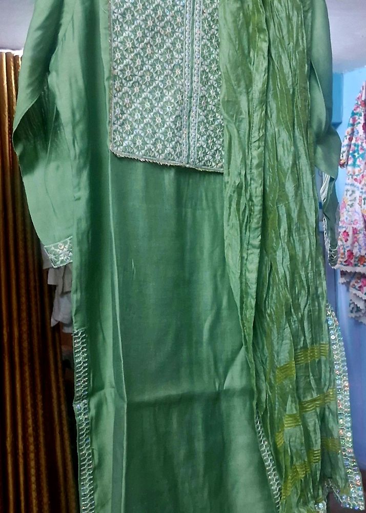 Kurta And Paijama Set With Dupatta