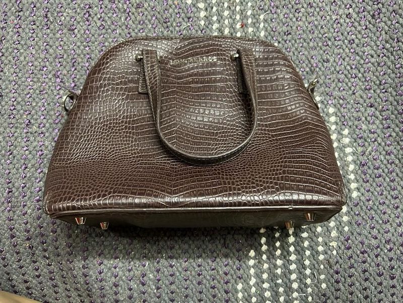 LINO PERROS HANDBAG TEXTURED WITH DETACHMENTS Y2K