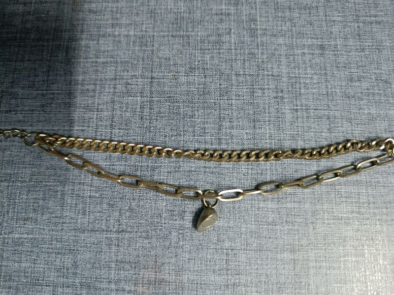 Magnetic Metal Chain Bracelet With Heart