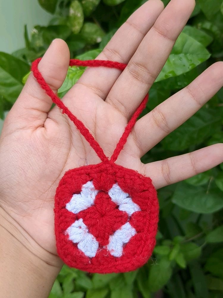 Crochet Pouch Charm❤️🎀