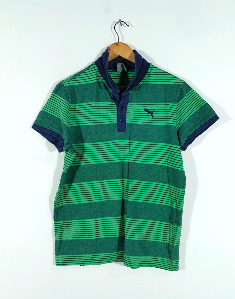 Green Grey Striped T-Shirt (Men's)