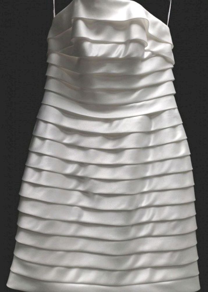 Short White Tube Frill Bodycon Dress Urbanic