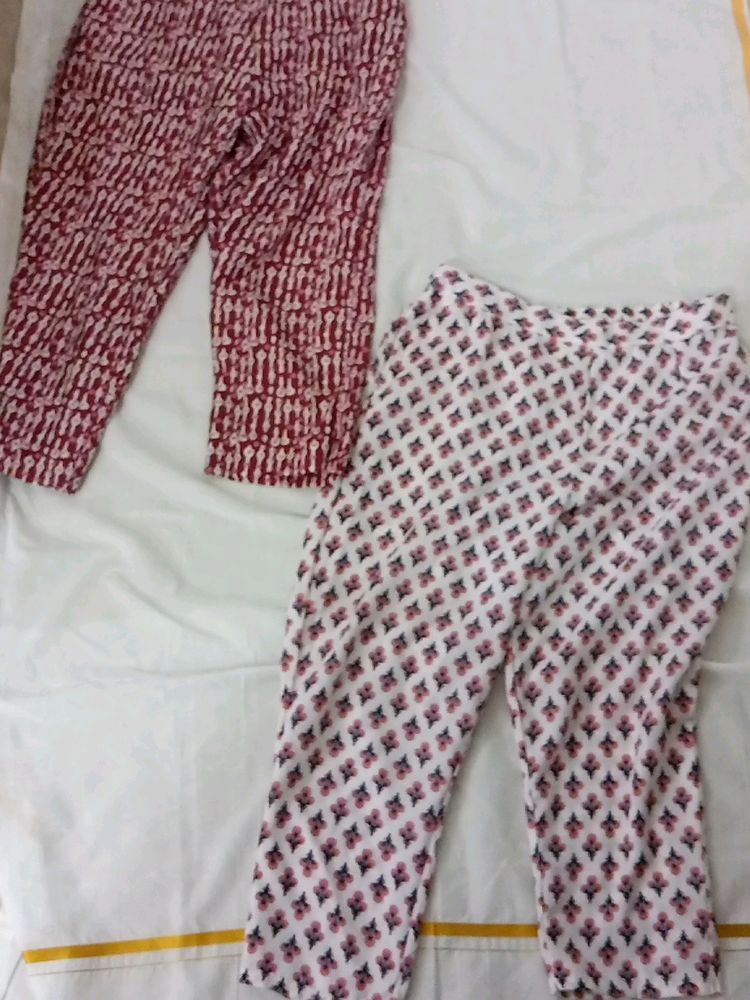 Salwar Pants Set Of 2 (Freesize Maximum Upto Xxl)