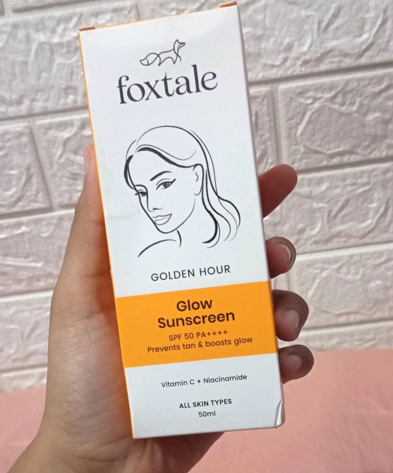 Foxtale Glow Sunscreen 🧡