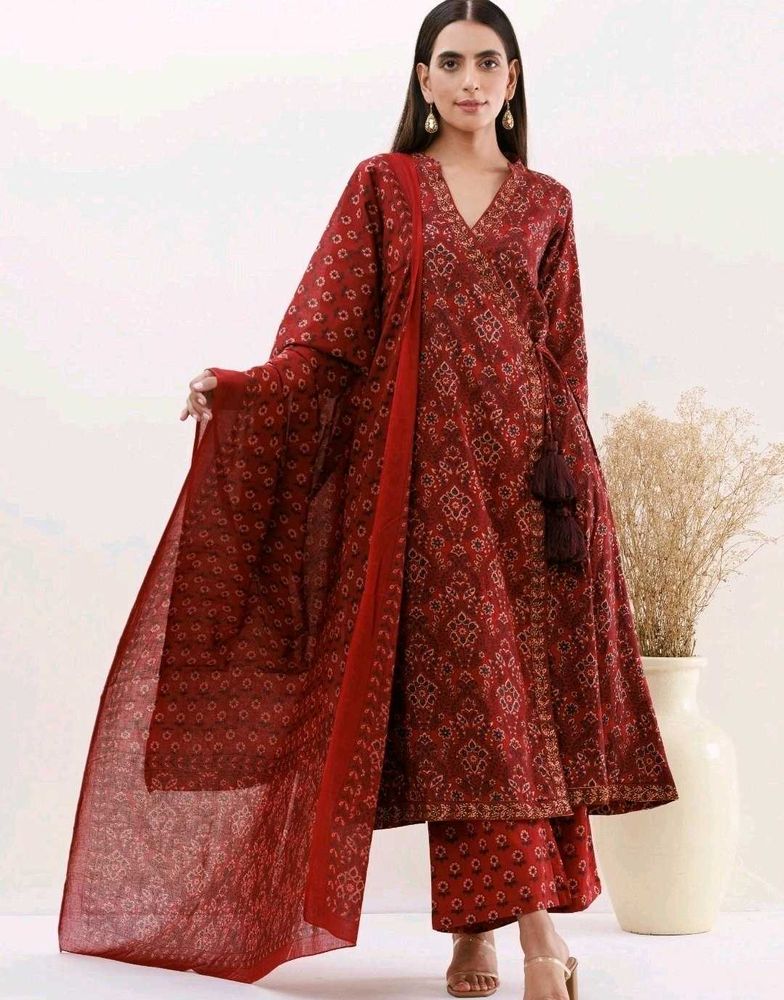 Red Kurta Set Combo Of 2