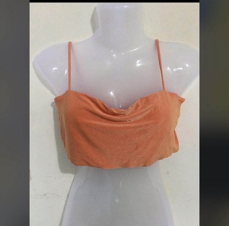 Fashion Nova Orange Crop Top