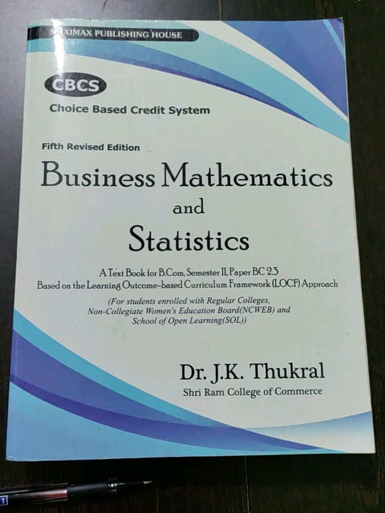 Business Mathematics | Delhi university | J k