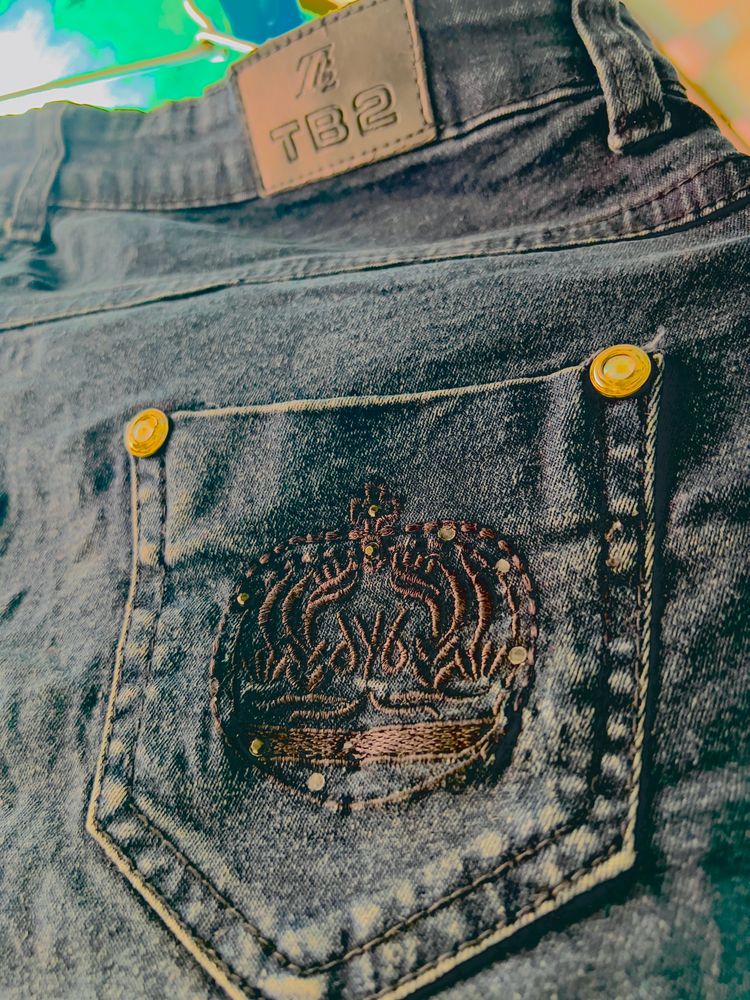 Distressed Denim Hot Pants