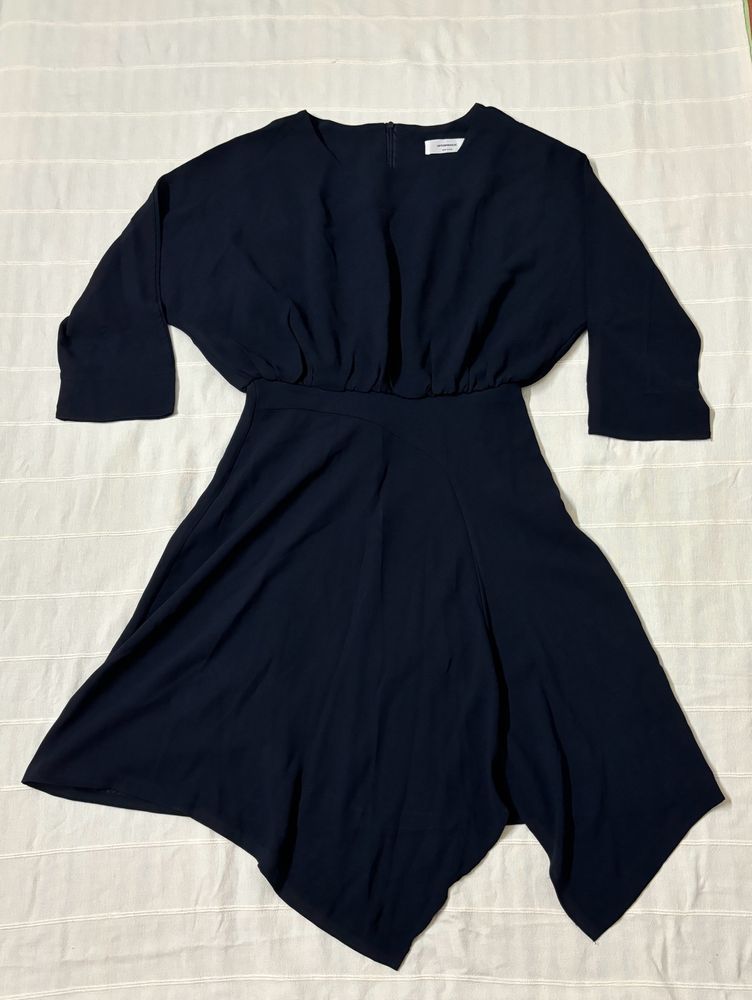 Korean Navy Blue Dress