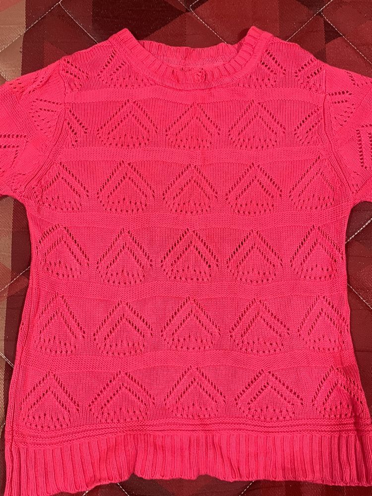 Crochet Pink Top