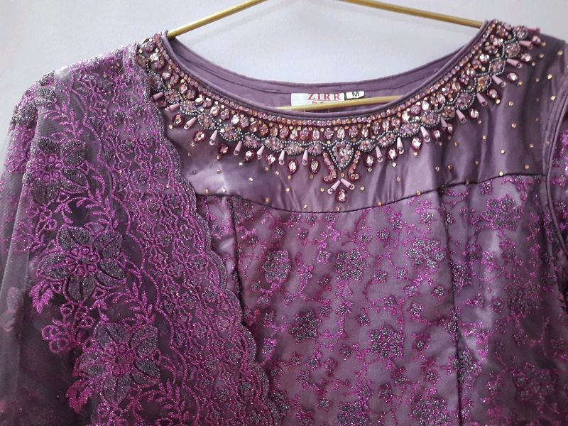 Beautiful Pakistani Anarkali Suit With Dupatta