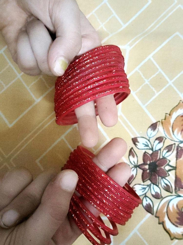 10 Bangles Red Colour Amazing 😍