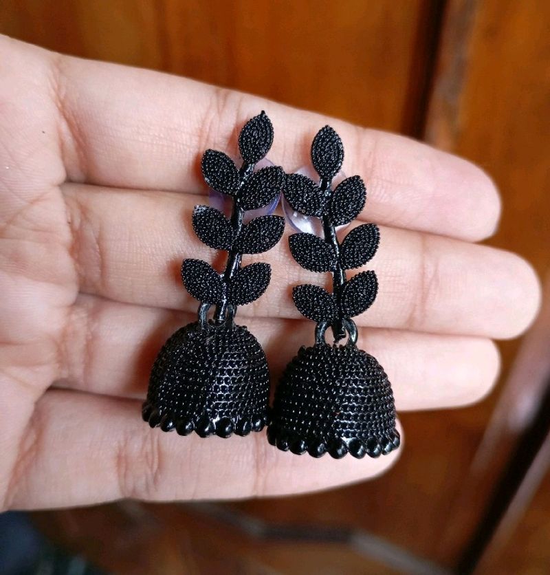 Beautiful Black Jhumkas