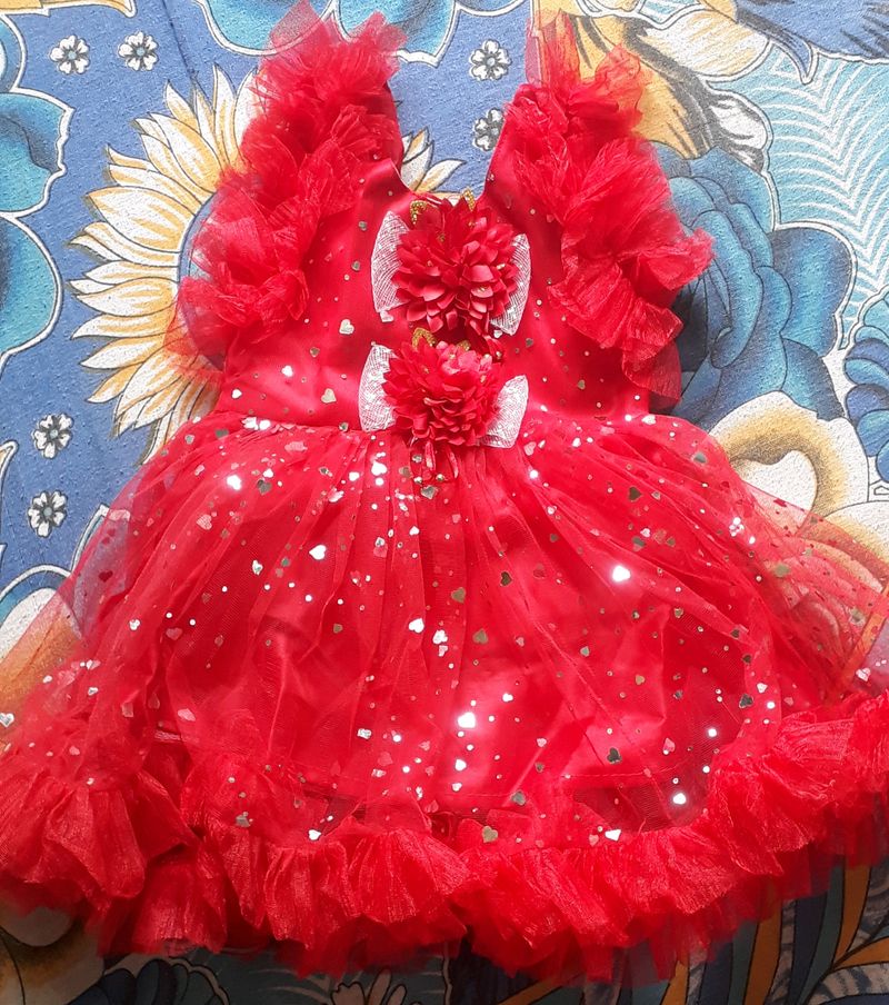 NEW Baby Red  Frock