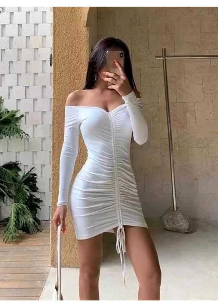 White bodycon dress