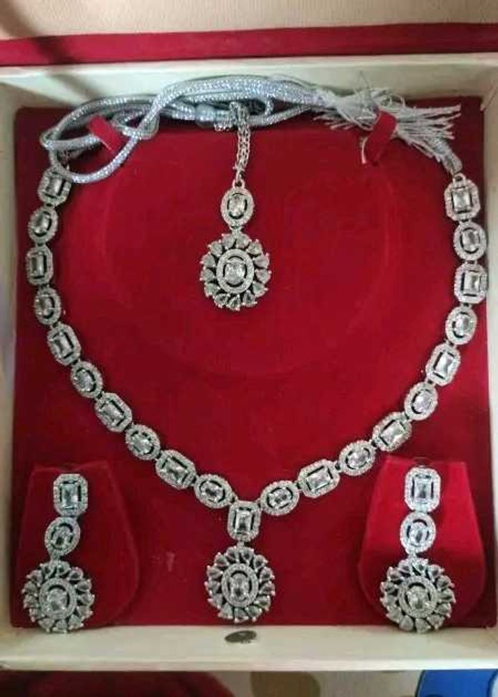 American Diamond Jewellery Set