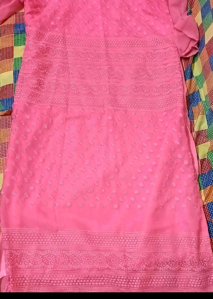 Chicken Kari Machine Work Kurti With Lining❤💖