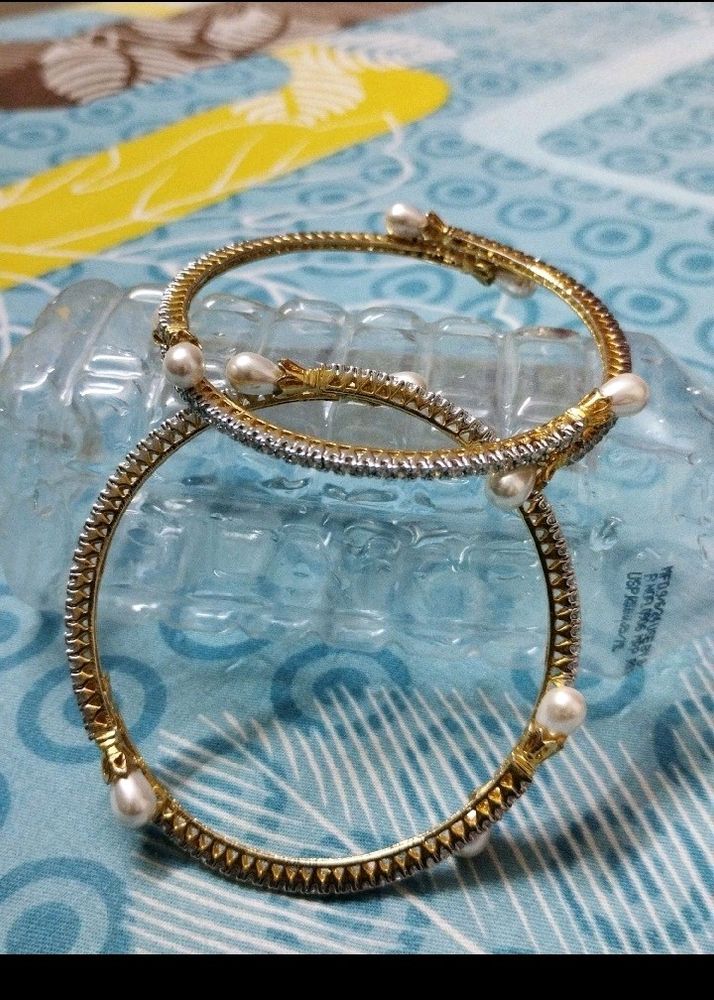 Pearl Diamond Bangles