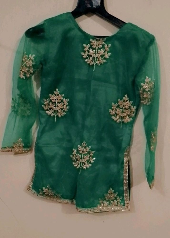 Hand Made Girls Sharara Set