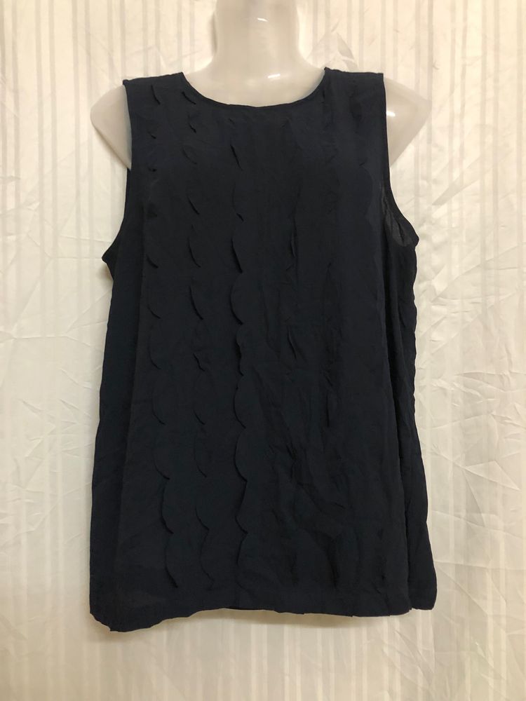 Blue Sleeveless Top