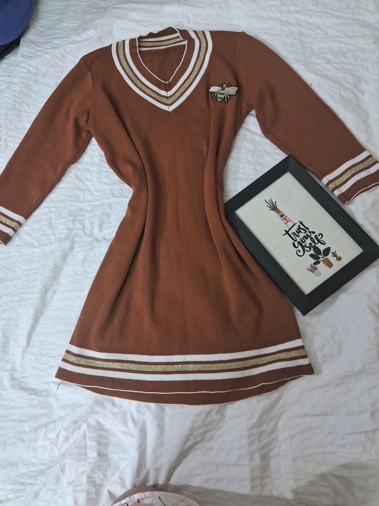 Unique Brown  Dress