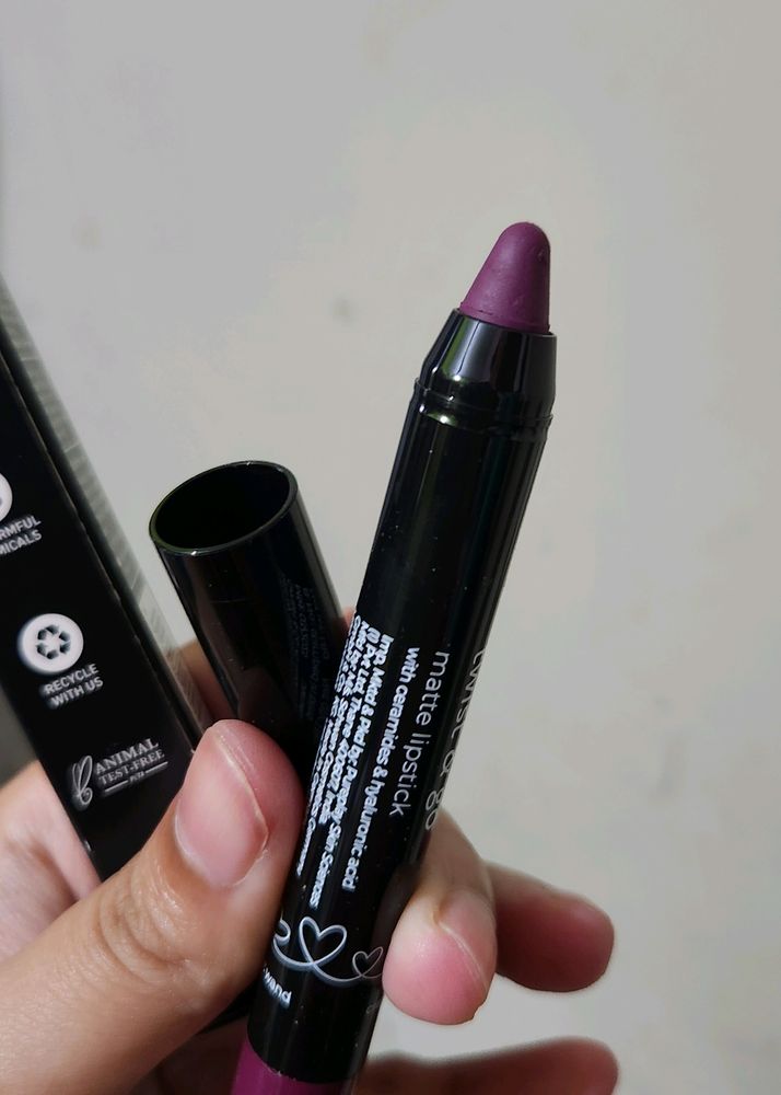 Plum Twist & Go Airbrushed Finish Matte Crayon Lip