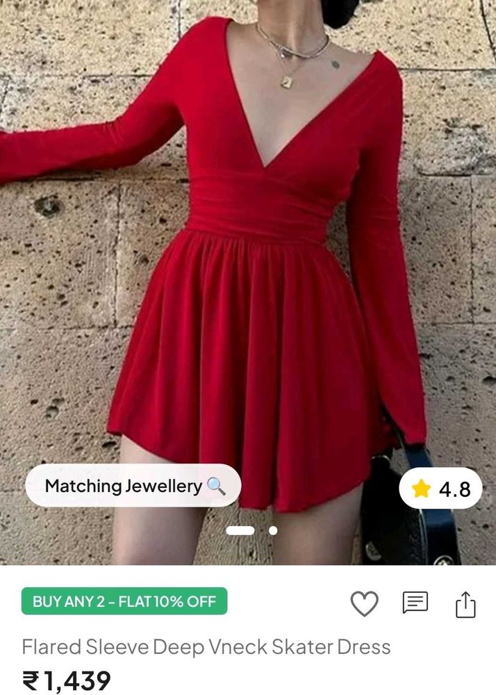 Red New Me Dress