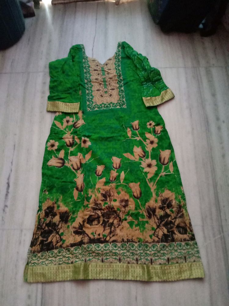 Beautiful Green Kurti For Women