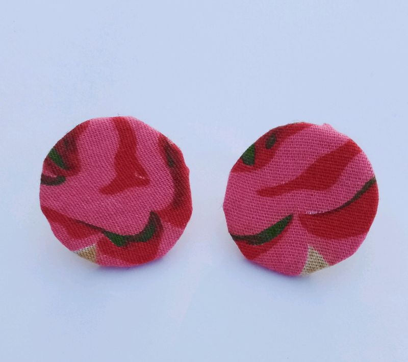 handmade fabric earrings