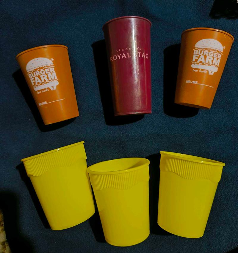 6 Reusable Cups + 1 Plastic Container